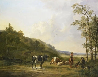 Pieter Gerardus van Os - Landscape with Herdsmen and Cattle.webp