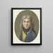Portrait eines jungen Mannes - Pieter Gerardus van Os — gerahmtes Bild an der Wand