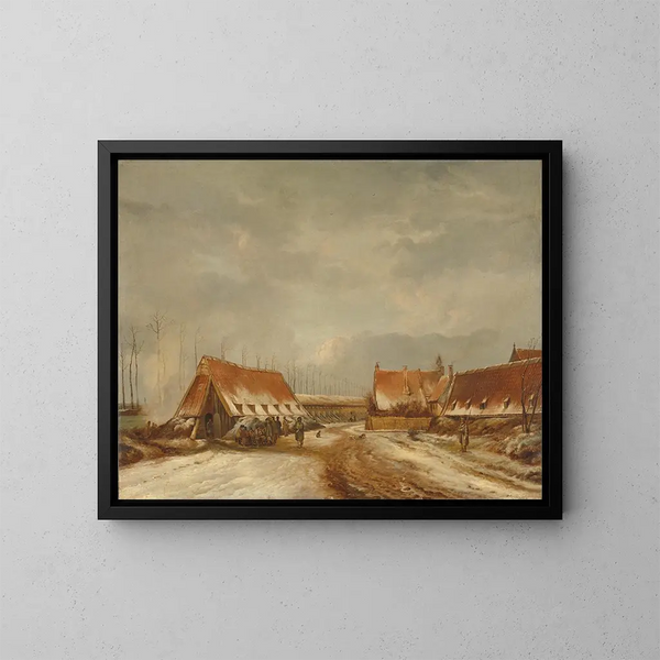 Die Kasematten vor Naarden 1814 - Pieter Gerardus van Os — gerahmtes Bild an der Wand