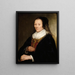 Portrait einer alten Dame - Pieter Harmensz Verelst — gerahmtes Bild an der Wand