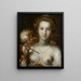 Venus und Cupido - Pieter Isaacsz — gerahmtes Bild an der Wand