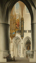 Innenansicht der Kirche Saint-Bavon in Haarlem - Pieter Jansz Saenredam — Ansicht des Kunstwerks