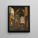 Die Nef und der Chor der Mariakerk in Utrecht - Pieter Jansz Saenredam — gerahmtes Bild an der Wand