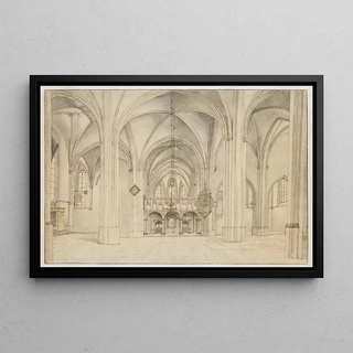 Pieter Jansz Saenredam - View of the Nave and Choir of the SintCunerakerk Rhenen Looking East.webp