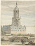 Vue du palais de Frédéric V, électeur palatin, et de l'église Saint-Cunerak de Rhenen - Pieter Jansz. Saenredam — Ansicht des Kunstwerks