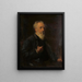Portrait Gemälde von J. A. B. Stroebel 1821-1905 Maler - Pieter Josselin de Jong — gerahmtes Bild an der Wand