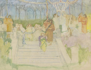 Lebendiges Gemälde anlässlich der Hochzeit von Königin Wilhelmina im Jahr 1901 - Pieter Josselin de Jong — Ansicht des Kunstwerks