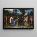 Oreste und Pylade streiten am Altar - Pieter Lastman — gerahmtes Bild an der Wand