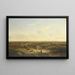 Fernblick mit einem Dorf - Pieter Lodewijk Francisco Kluyver — gerahmtes Bild an der Wand