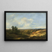 Landschaft erweitert mit einem Windmühle in der Ferne - Pieter Lodewijk Francisco Kluyver — gerahmtes Bild an der Wand