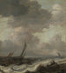 Segelboote und Boote auf unruhiger See - Pieter Mulier der Ältere — Ansicht des Kunstwerks