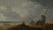 Szene am Strand mit Blick auf eine unruhige See mit zahlreichen Schiffen - Pieter Mulier der Ältere — Ansicht des Kunstwerks