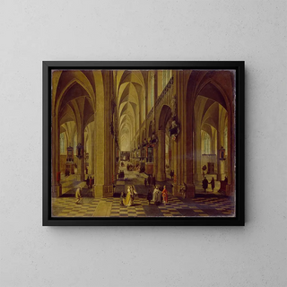 Pieter Neeffs the Elder - Interior of Antwerp Cathedral.webp