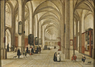 Pieter Neeffs the Elder - Interior of a Gothic Church.webp