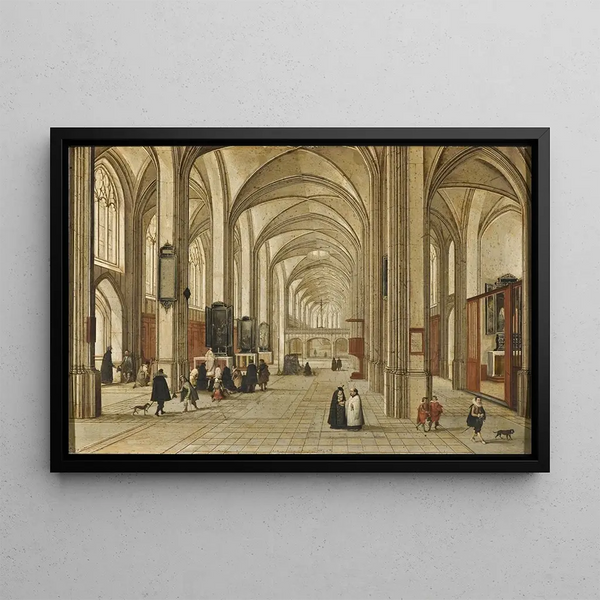 Pieter Neeffs the Elder - Interior of a Gothic Church.webp