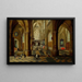 Innenansicht einer gotischen Kirche II - Pieter Neeffs der Ältere — gerahmtes Bild an der Wand
