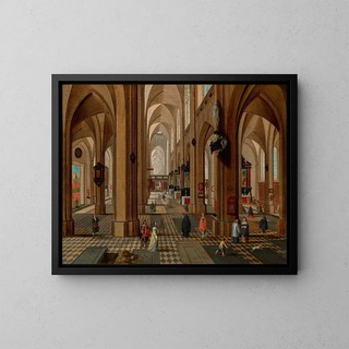 Pieter Neeffs the younger - Interior of Antwerp Cathedral.webp