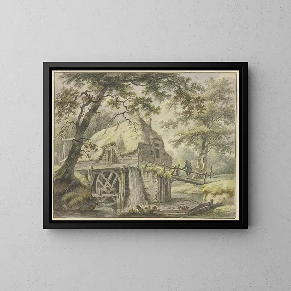 Mühle im Wald - Pieter Pietersz Barbiers — gerahmtes Bild an der Wand