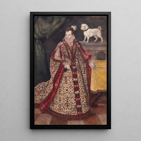 Portrait einer morawischen Frau - Pieter Pietersz der Jüngere — gerahmtes Bild an der Wand