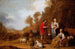 Jacob exhortiert Lea und Rachel, Laban zu fliehen - Pieter Symonsz Potter — Ansicht des Kunstwerks
