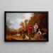 Jacob exhortiert Lea und Rachel, Laban zu fliehen - Pieter Symonsz Potter — gerahmtes Bild an der Wand