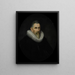 Portrait von Johan van der Veecque, Direktor der Rotterdamer Kammer der Niederländischen Ostindien-Kompanie, gewählt im Jahr 1602 - Pieter van der Werff — gerahmtes Bild an der Wand