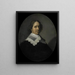 Portrait de Paulus Verschuur, a servi sept mandats en tant que bourgmestre de Rotterdam et également directeur de la Chambre de Rotterdam de la Compagnie des Indes orientales, élu en 1651 - Pieter van der Werff — gerahmtes Bild an der Wand