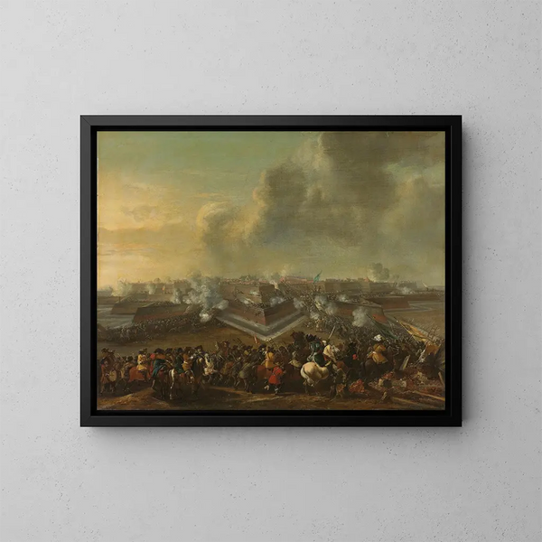 Assaut sur la ville de Coevorden, 30 décembre 1672 - Pieter Wouwerman — gerahmtes Bild an der Wand