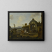 Jagd an der Fontäne - Pieter Wouwerman — gerahmtes Bild an der Wand
