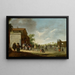 Das Mahl der Armen an der Treppe des Kreuzgangs - Pieter de Bloot — gerahmtes Bild an der Wand