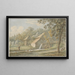 Landschaft mit Wassermühle - Pieter de Goeje — gerahmtes Bild an der Wand
