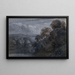 Landschaft mit Bäumen nach Sonnenuntergang - Pieter de With — gerahmtes Bild an der Wand