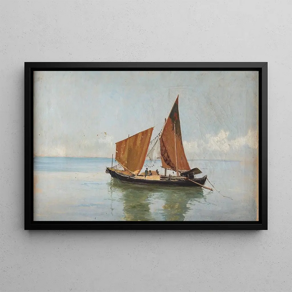 Pietro Barucci - Laguna con imbarcazione.webp