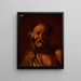 Buste eines alten Mannes - Pietro Bellotti — gerahmtes Bild an der Wand