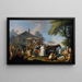 Dorfgemeinschaft bereitet sich auf das Festival der Madonna dell'Arco vor - Pietro Fabris — gerahmtes Bild an der Wand