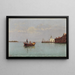 Ansicht auf die Punta della Dogana - Pietro Galter — gerahmtes Bild an der Wand