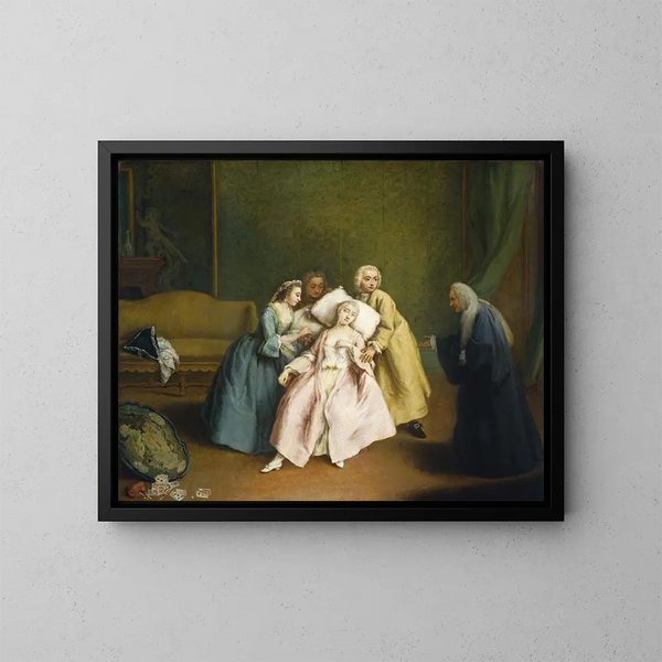 Le Faible - Pietro Longhi — gerahmtes Bild an der Wand