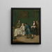 Die Versuchung - Pietro Longhi — gerahmtes Bild an der Wand