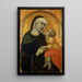 Jungfrau mit Kind - Pietro Lorenzetti — gerahmtes Bild an der Wand