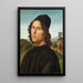 Portrait von Lorenzo di Credi - Pietro Perugino — gerahmtes Bild an der Wand