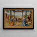 Die Geburt Christi - Pietro Perugino — gerahmtes Bild an der Wand