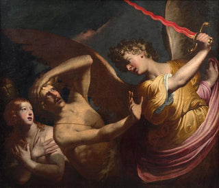 Pietro Ricchi - Eve expelled from the garden of Eden.webp