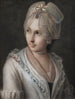 Eine elegante junge Frau mit einer Spitzenmütze - Pietro Rotari — Ansicht des Kunstwerks