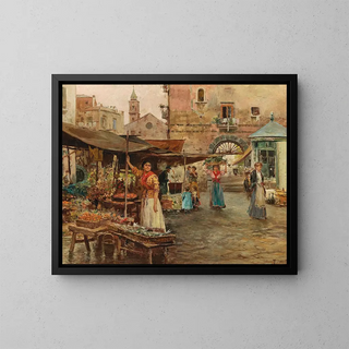 Pietro Scoppetta - A Market Scene in Naples.webp