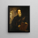 Selbstporträt imaginär von Titien - Pietro della Vecchia — gerahmtes Bild an der Wand