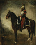Cuirassier sur un cheval bai - Piotr Michałowski — Ansicht des Kunstwerks