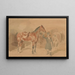 Cavalier avec un cheval - Piotr Michałowski — gerahmtes Bild an der Wand