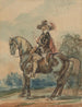Cavalier in westlicher Europäischer Kleidung - Piotr Michałowski — Ansicht des Kunstwerks