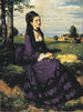 Dame in Violett - Pál Szinyei Merse — Ansicht des Kunstwerks