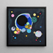 Mehrere Kreise - Wassily Kandinsky — gerahmtes Bild an der Wand